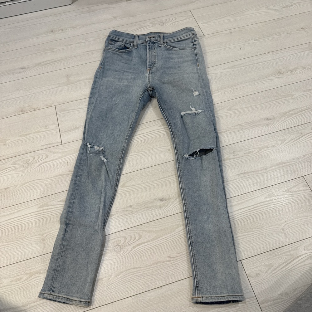 rag & bone high rise ankle skinny jeans